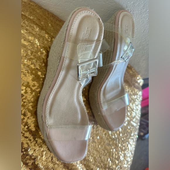 Espadrilles Clear Strap Wedge size 39 - Picture 2 of 7